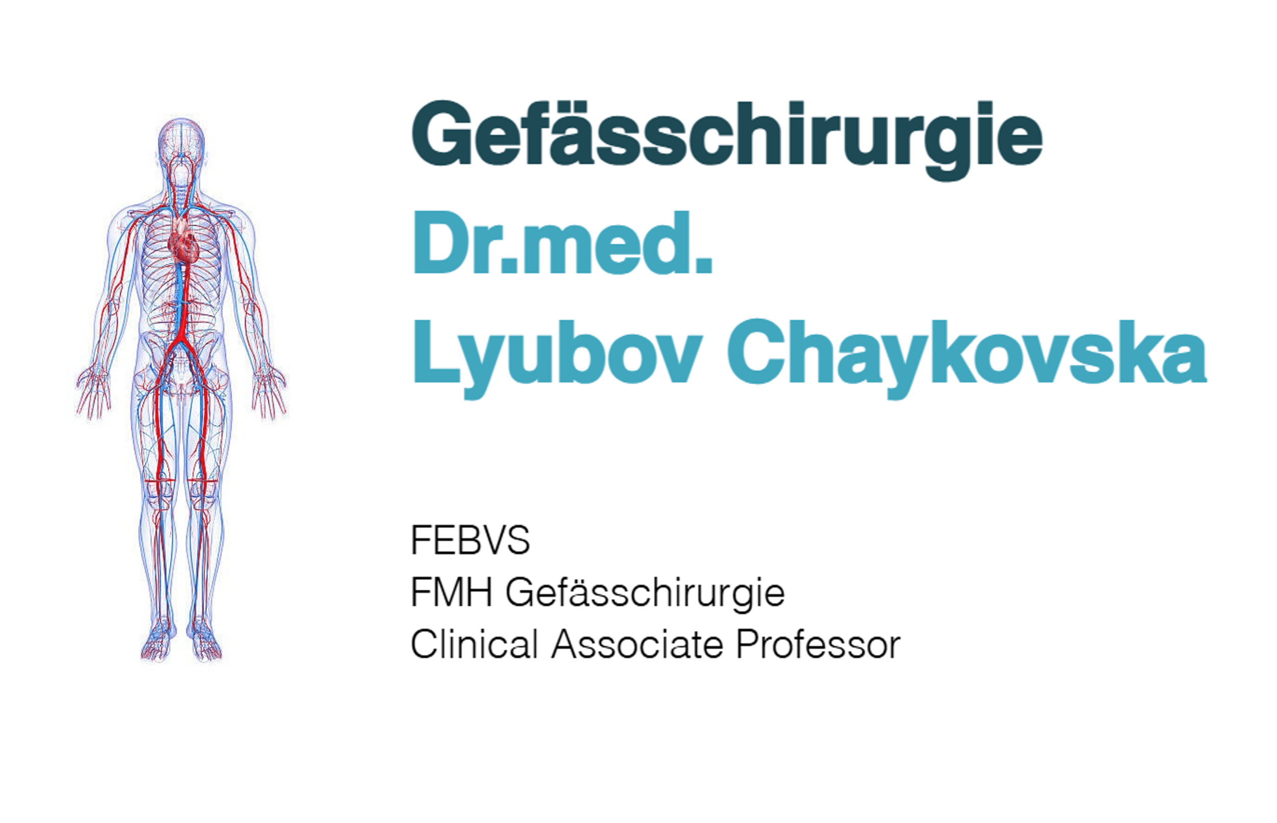 GefässKlinik, Dr.med. Lyubov Chaykovska — Arzt in Zürich (Bild 2)