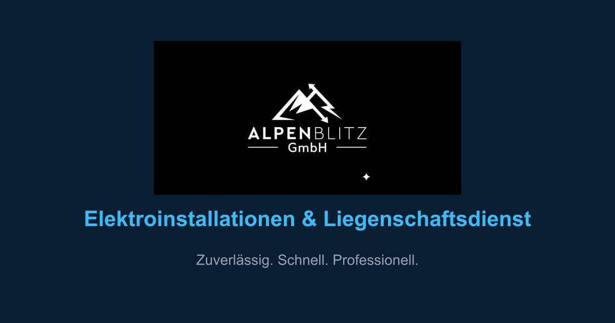 AlpenBlitz GmbH — Immobilienverwaltung in Bern