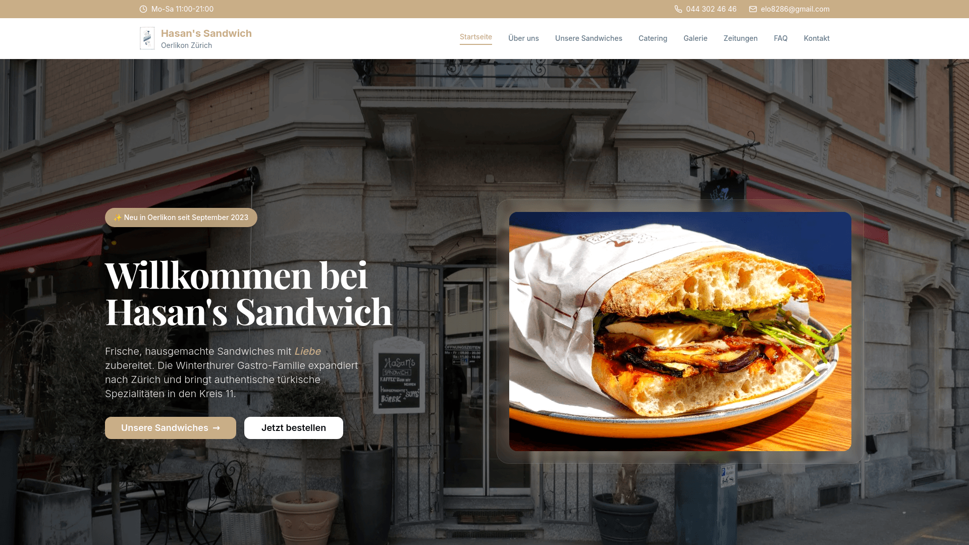 Hasan’s Sandwich — Take-Away in Zürich (Bild 2)