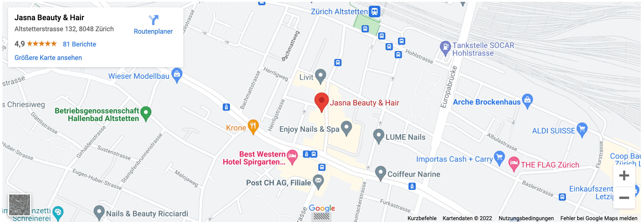 Jasna Beauty & Hair — Kosmetikstudio in Zürich (Bild 2)