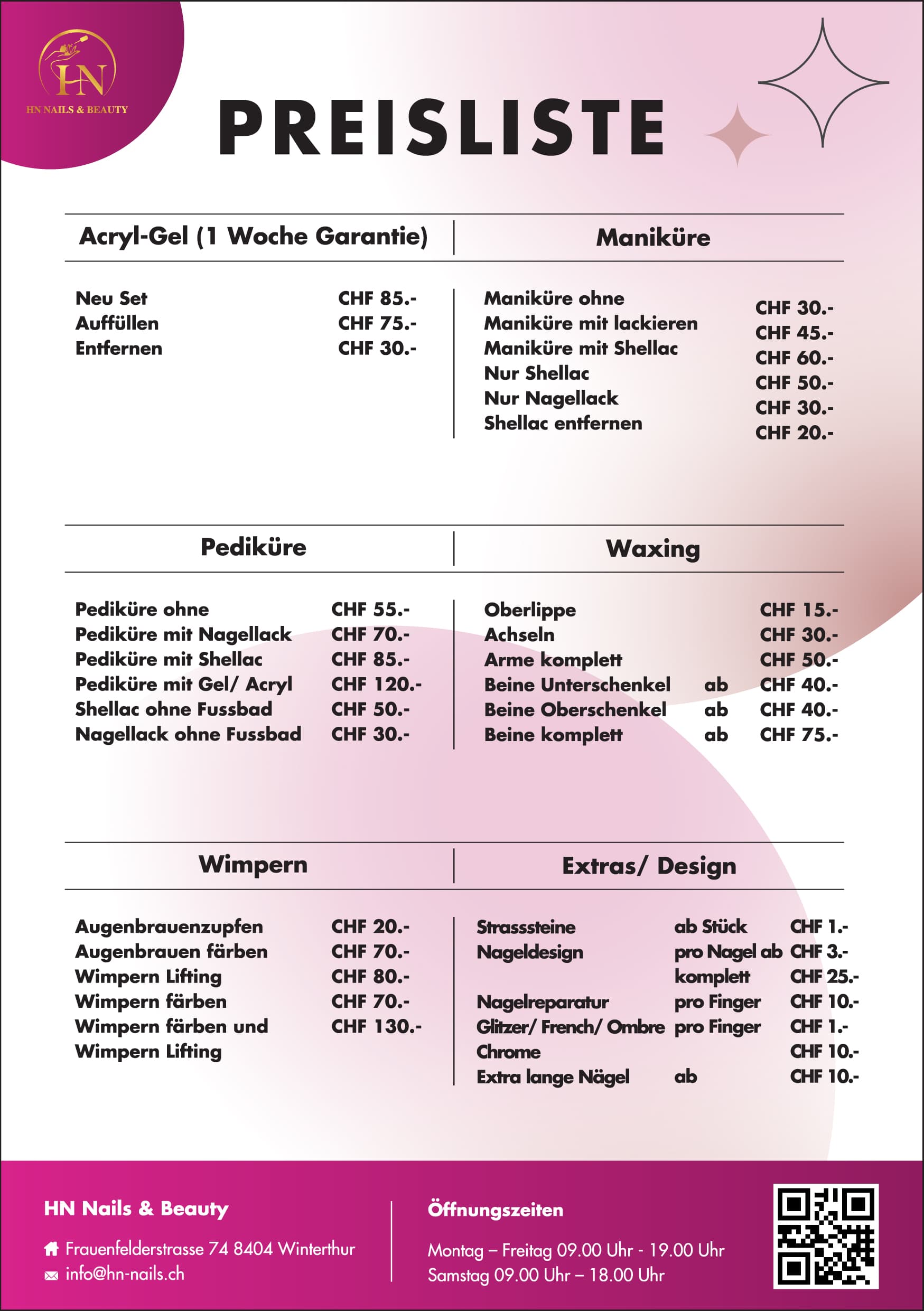 HN Nails & Beauty — Nagelstudio in Winterthur (Bild 2)