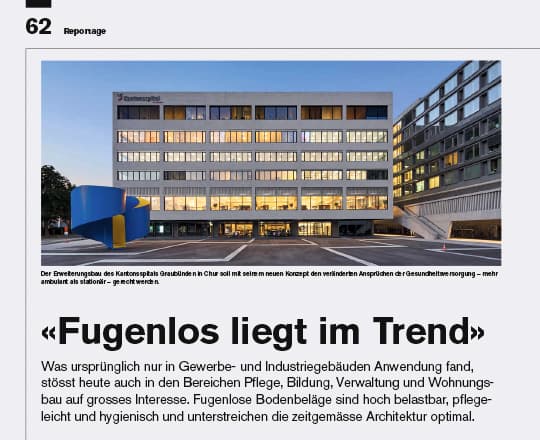 Texolit AG Fugenlose Bodenbeläge — Bodenleger in Buchs ZH (Bild 3)