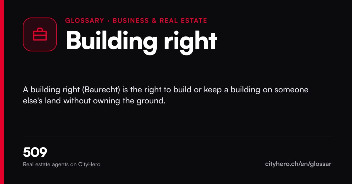 Building right: Business & Immobilien – CityHero glossary graphic