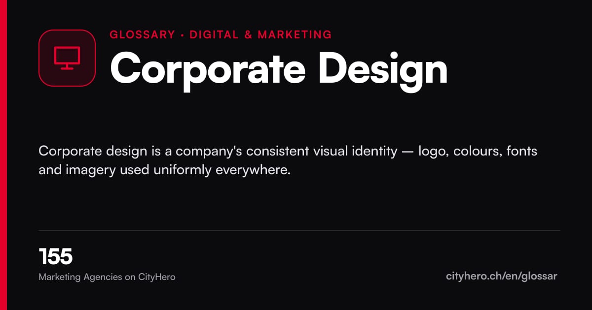 Corporate Design: Digital & Marketing – CityHero glossary graphic