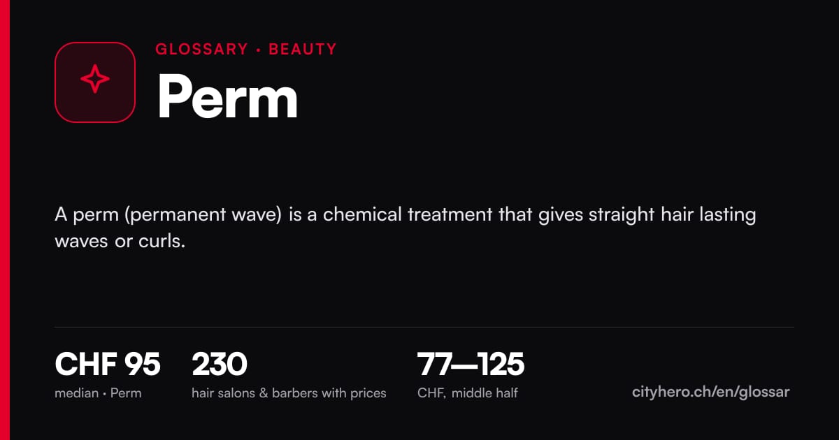 Perm: Schönheit & Beauty – CityHero glossary graphic