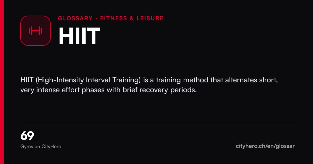 HIIT: Fitness & Freizeit – CityHero glossary graphic