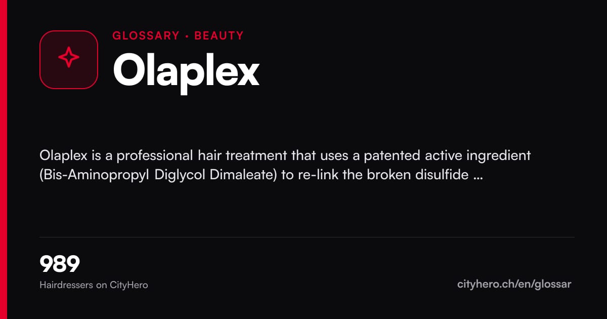 Olaplex: Schönheit & Beauty – CityHero glossary graphic
