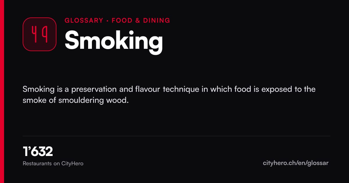 Smoking: Gastronomie – CityHero glossary graphic