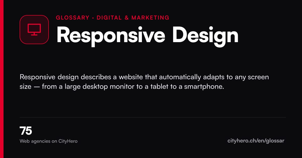 Responsive Design: Digital & Marketing – CityHero glossary graphic