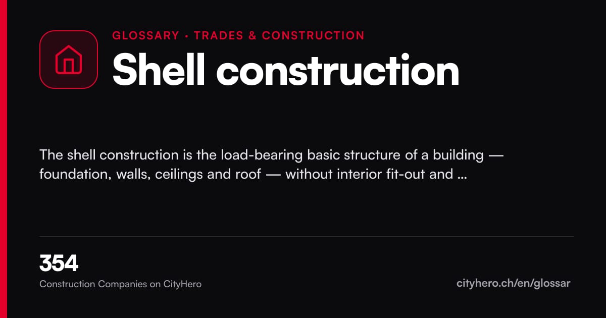 Shell construction: Handwerk & Bau – CityHero glossary graphic