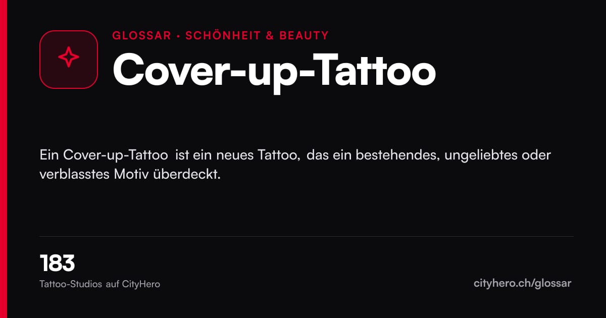 Cover-up-Tattoo: Schönheit & Beauty – Grafik CityHero Glossar