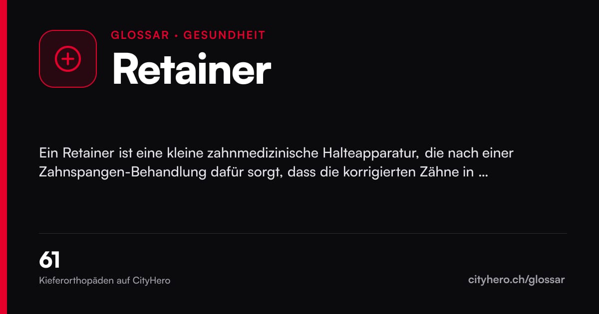 Retainer: Gesundheit – Grafik CityHero Glossar